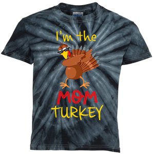 Funny Mom Turkey Matching Family Group Thanksgiving Party Kids Tie-Dye T-Shirt