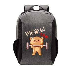 Funny Meow Thai Design For Thai Weightlifting Sport Lovers Vector Backpack