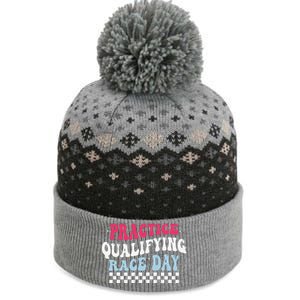 Funny Monday Tuesday Thursday Practice Qualifying Race Day The Baniff Cuffed Pom Beanie