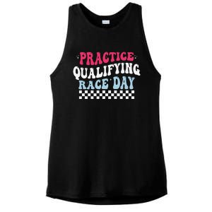 Funny Monday Tuesday Thursday Practice Qualifying Race Day Ladies PosiCharge Tri-Blend Wicking Tank