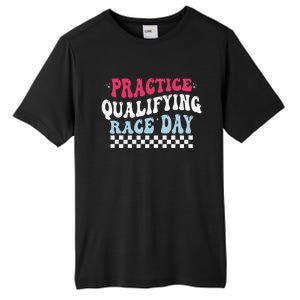 Funny Monday Tuesday Thursday Practice Qualifying Race Day Tall Fusion ChromaSoft Performance T-Shirt