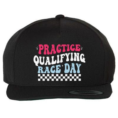 Funny Monday Tuesday Thursday Practice Qualifying Race Day Wool Snapback Cap