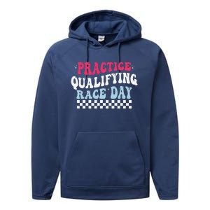 Funny Monday Tuesday Thursday Practice Qualifying Race Day Performance Fleece Hoodie