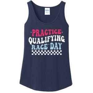 Funny Monday Tuesday Thursday Practice Qualifying Race Day Ladies Essential Tank