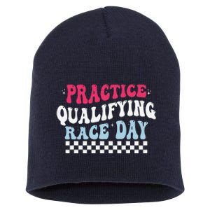 Funny Monday Tuesday Thursday Practice Qualifying Race Day Short Acrylic Beanie