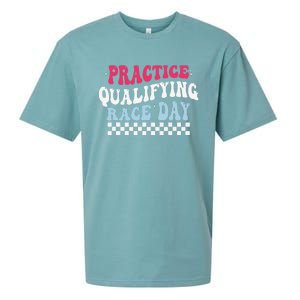 Funny Monday Tuesday Thursday Practice Qualifying Race Day Sueded Cloud Jersey T-Shirt