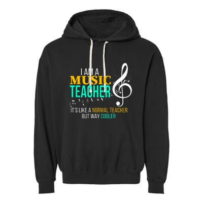 Funny Music Teacher Music Teacher Cool Teacher Gifts Garment-Dyed Fleece Hoodie