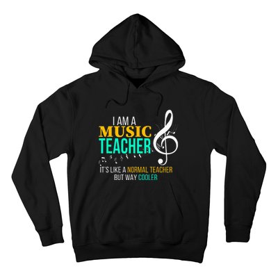 Funny Music Teacher Music Teacher Cool Teacher Gifts Hoodie