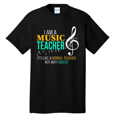 Funny Music Teacher Music Teacher Cool Teacher Gifts Tall T-Shirt