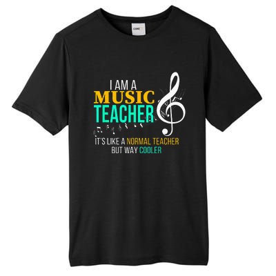 Funny Music Teacher Music Teacher Cool Teacher Gifts Tall Fusion ChromaSoft Performance T-Shirt