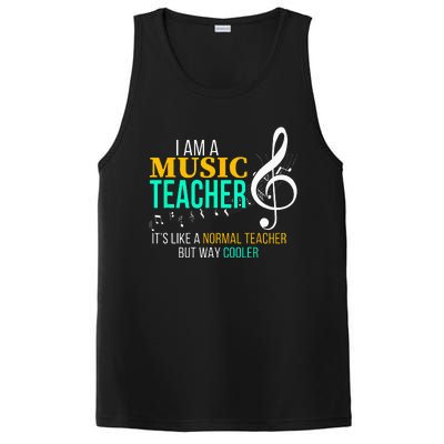 Funny Music Teacher Music Teacher Cool Teacher Gifts PosiCharge Competitor Tank