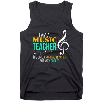 Funny Music Teacher Music Teacher Cool Teacher Gifts Tank Top