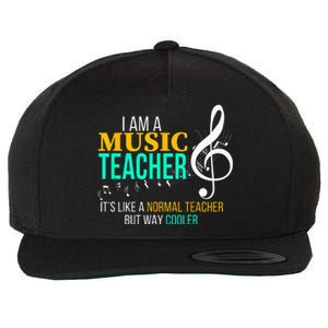 Funny Music Teacher Music Teacher Cool Teacher Gifts Wool Snapback Cap