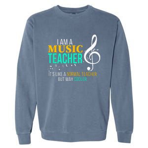 Funny Music Teacher Music Teacher Cool Teacher Gifts Garment-Dyed Sweatshirt