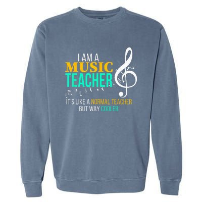 Funny Music Teacher Music Teacher Cool Teacher Gifts Garment-Dyed Sweatshirt