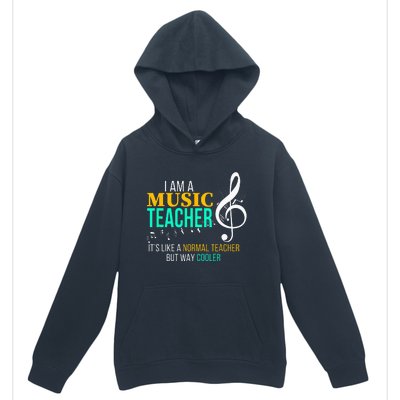 Funny Music Teacher Music Teacher Cool Teacher Gifts Urban Pullover Hoodie