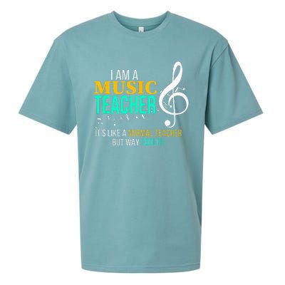 Funny Music Teacher Music Teacher Cool Teacher Gifts Sueded Cloud Jersey T-Shirt