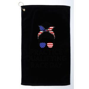 Funny Monday Tuesday Thursday Practice Qualifying Race Day (4) Platinum Collection Golf Towel