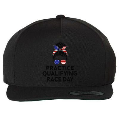 Funny Monday Tuesday Thursday Practice Qualifying Race Day (4) Wool Snapback Cap