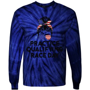 Funny Monday Tuesday Thursday Practice Qualifying Race Day (4) Tie-Dye Long Sleeve Shirt