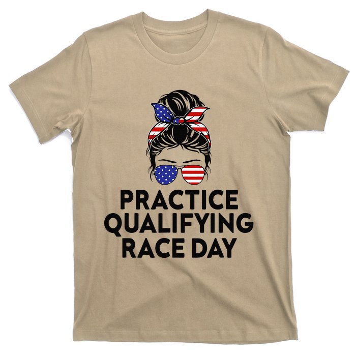 Funny Monday Tuesday Thursday Practice Qualifying Race Day (4) T-Shirt