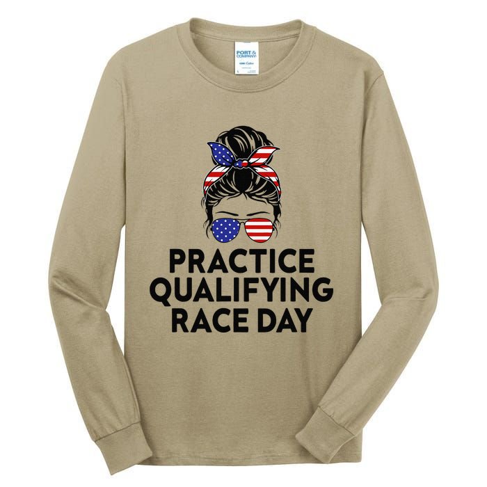 Funny Monday Tuesday Thursday Practice Qualifying Race Day (4) Tall Long Sleeve T-Shirt