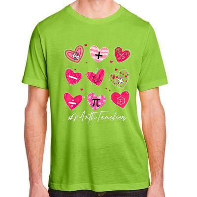 Funny Math Teacher Valentine's Day Pi Math Lover Outfits Adult ChromaSoft Performance T-Shirt