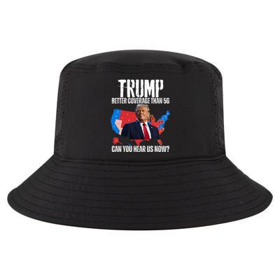 Flag Map Trump Better Coverage Than 5g Can You Hear Us Now Cool Comfort Performance Bucket Hat