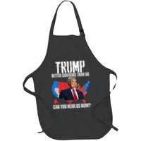 Flag Map Trump Better Coverage Than 5g Can You Hear Us Now Full-Length Apron With Pockets