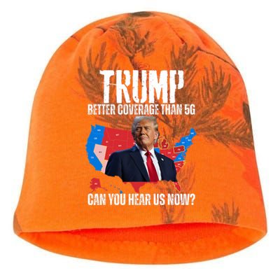 Flag Map Trump Better Coverage Than 5g Can You Hear Us Now Kati - Camo Knit Beanie