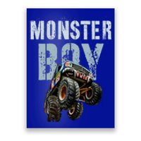 Funny Monster Truck Birthday Matching Mom Dad Theme Gift Poster