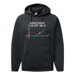 Funny Math Teacher Mug Tangent Rants Performance Fleece Hoodie