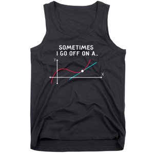 Funny Math Teacher Mug Tangent Rants Tank Top