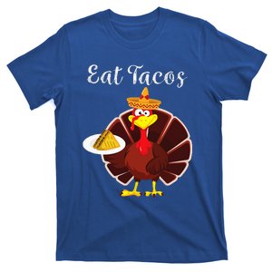 Funny Mexican Turkey Eats Tacos Thanksgiving Christmas T-Shirt