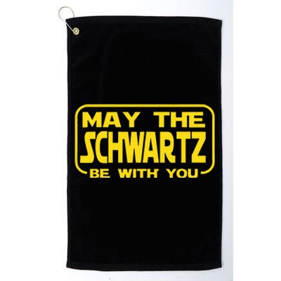 Funny May the Schwartz Be With You Science Fiction Geek Nerd Platinum Collection Golf Towel