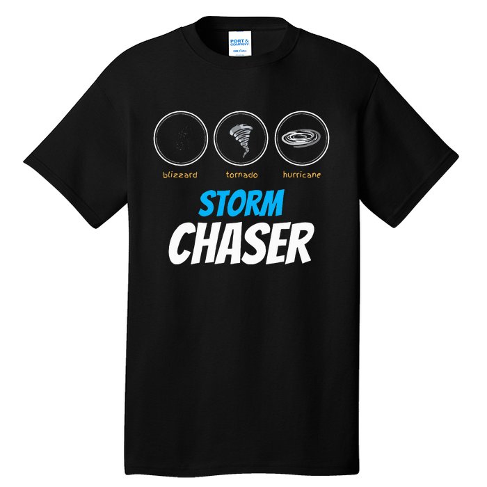 Funny Meteorology Tornado Weather Lovers Storm Chasers Tall T-Shirt