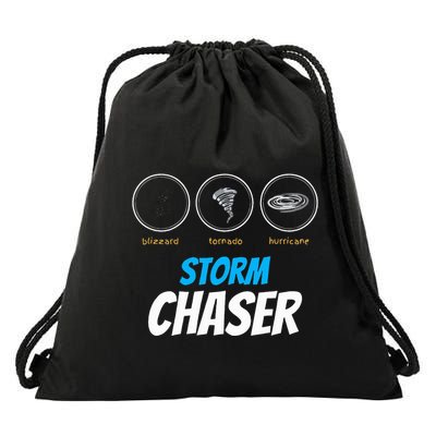 Funny Meteorology Tornado Weather Lovers Storm Chasers Drawstring Bag