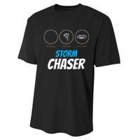 Funny Meteorology Tornado Weather Lovers Storm Chasers Performance Sprint T-Shirt