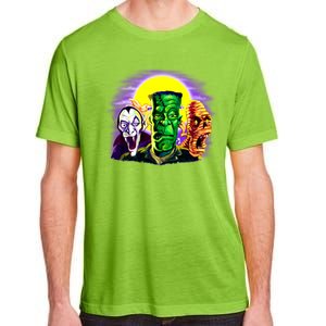 Frankenstein Mummy Three Monsters Adult ChromaSoft Performance T-Shirt