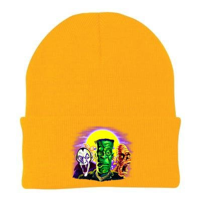 Frankenstein Mummy Three Monsters Knit Cap Winter Beanie