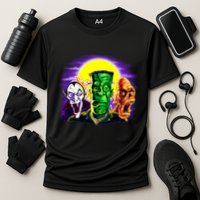 Frankenstein Mummy Three Monsters Performance Shirt