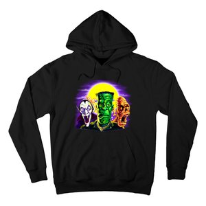 Frankenstein Mummy Three Monsters Hoodie