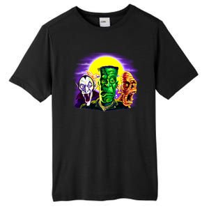 Frankenstein Mummy Three Monsters Tall Fusion ChromaSoft Performance T-Shirt