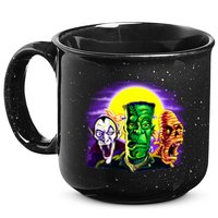 Frankenstein Mummy Three Monsters 15oz Campfire Ceramic Mug