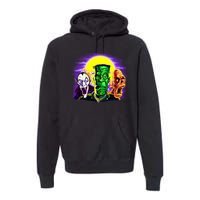 Frankenstein Mummy Three Monsters Premium Hoodie