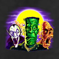 Frankenstein Mummy Three Monsters 25L Jumbo Tote