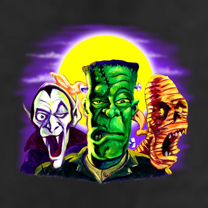 Frankenstein Mummy Three Monsters 25L Jumbo Tote
