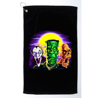 Frankenstein Mummy Three Monsters Golf Towel