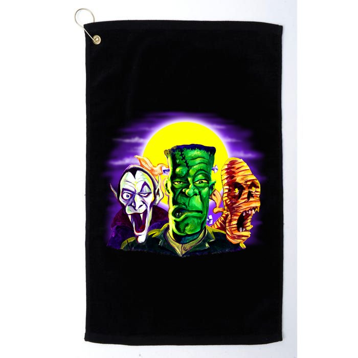 Frankenstein Mummy Three Monsters Golf Towel