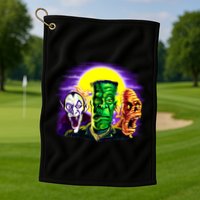 Frankenstein Mummy Three Monsters Golf Towel